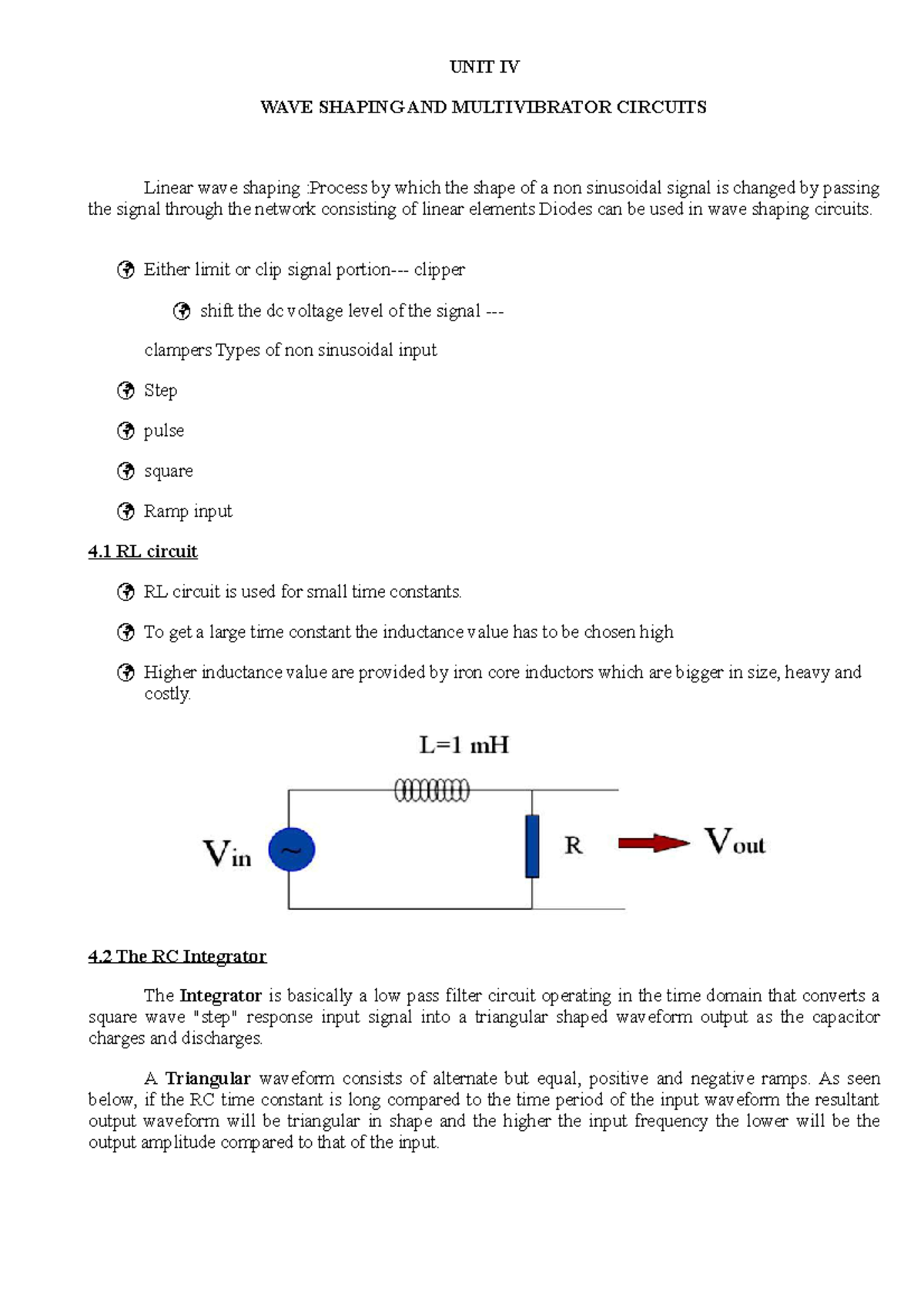 97392-hii-unit-iv-wave-shaping-and-multivibrator-circuits-linear