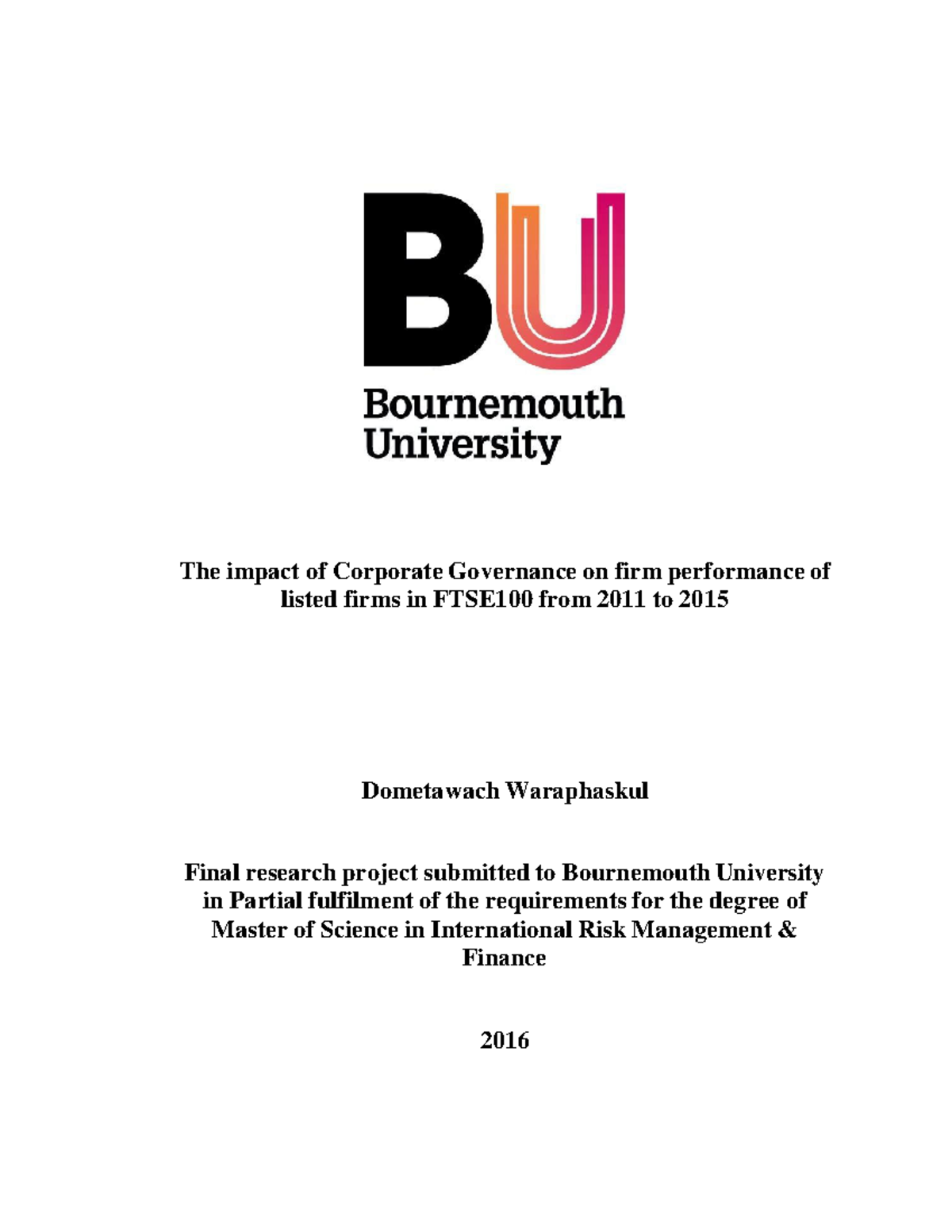 Impact of corporate governance on firm performance of listed firms ...