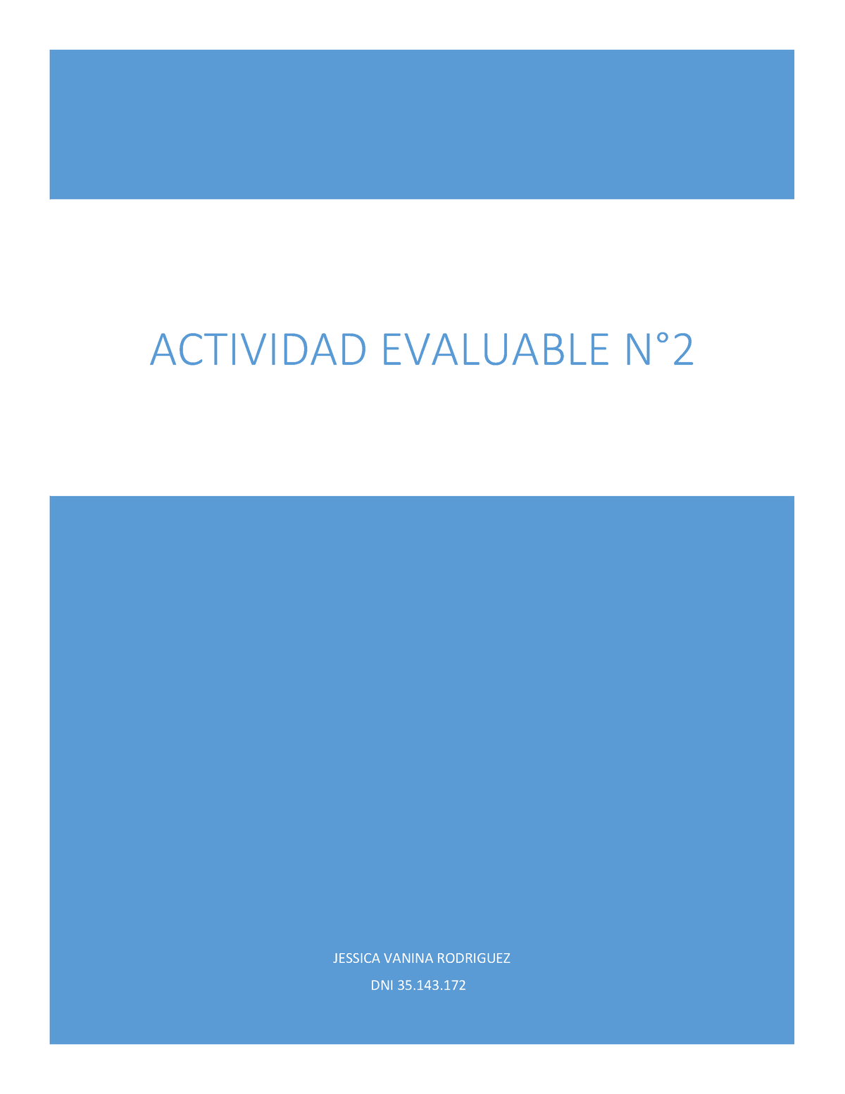 Actividad Evaluable N°2 - JESSICA VANINA RODRIGUEZ DNI 35. ACTIVIDAD ...