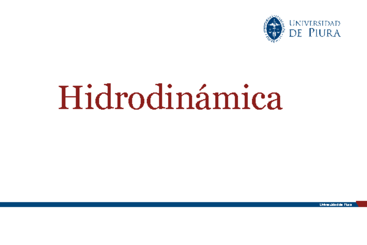 01 Capítulo 1 F2 Mecánica De Fluidos (3)(1) - Hidrodinámica Flujo De ...