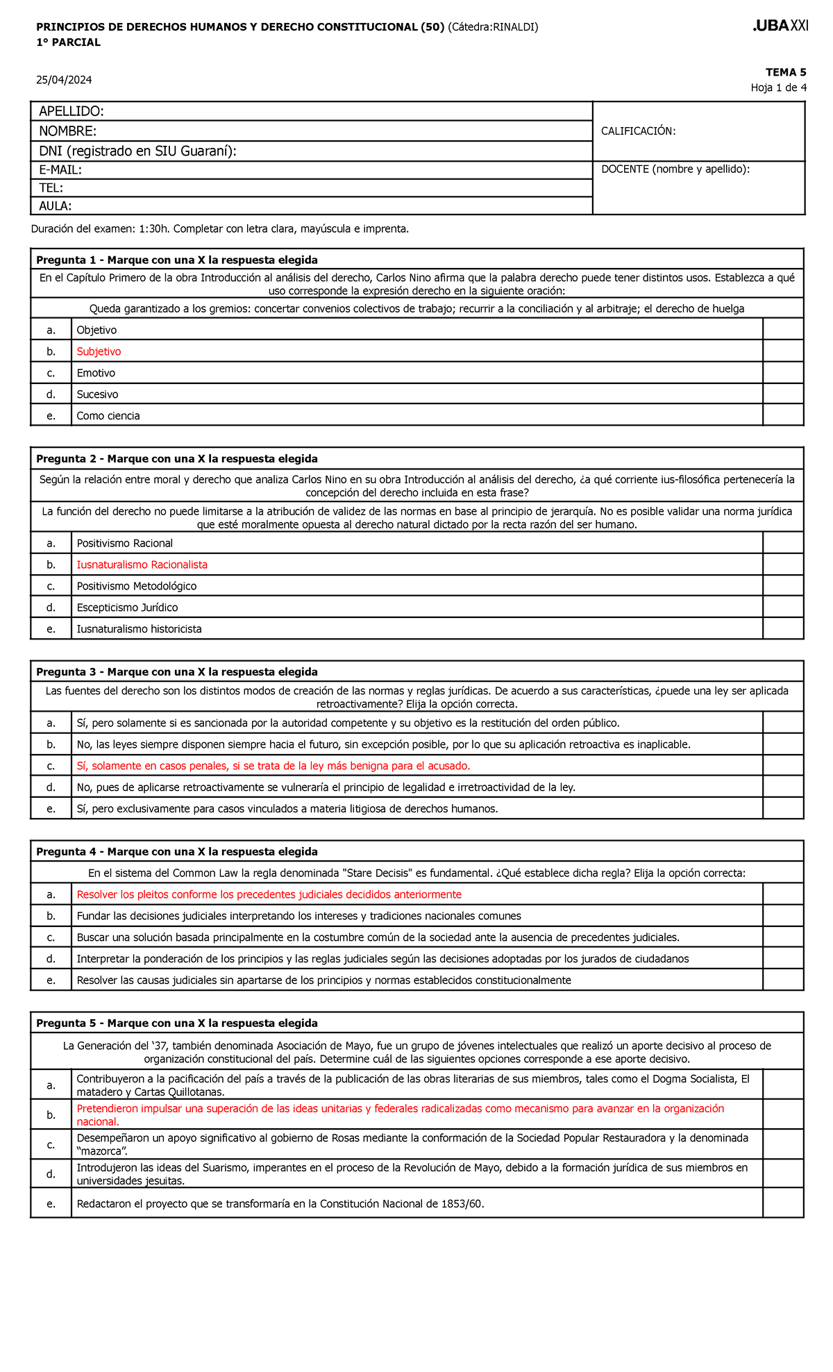 TEMA 5 - 1er Parcial - UBA XXI - 2024 - PRINCIPIOS DE DERECHOS HUMANOS ...