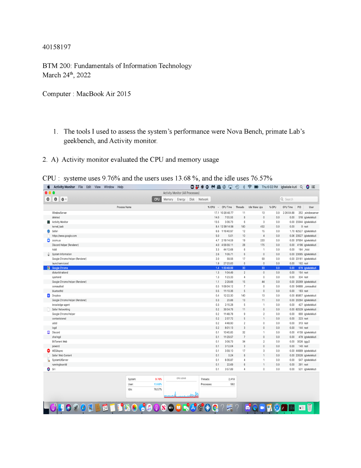 btm 200 assignment 2