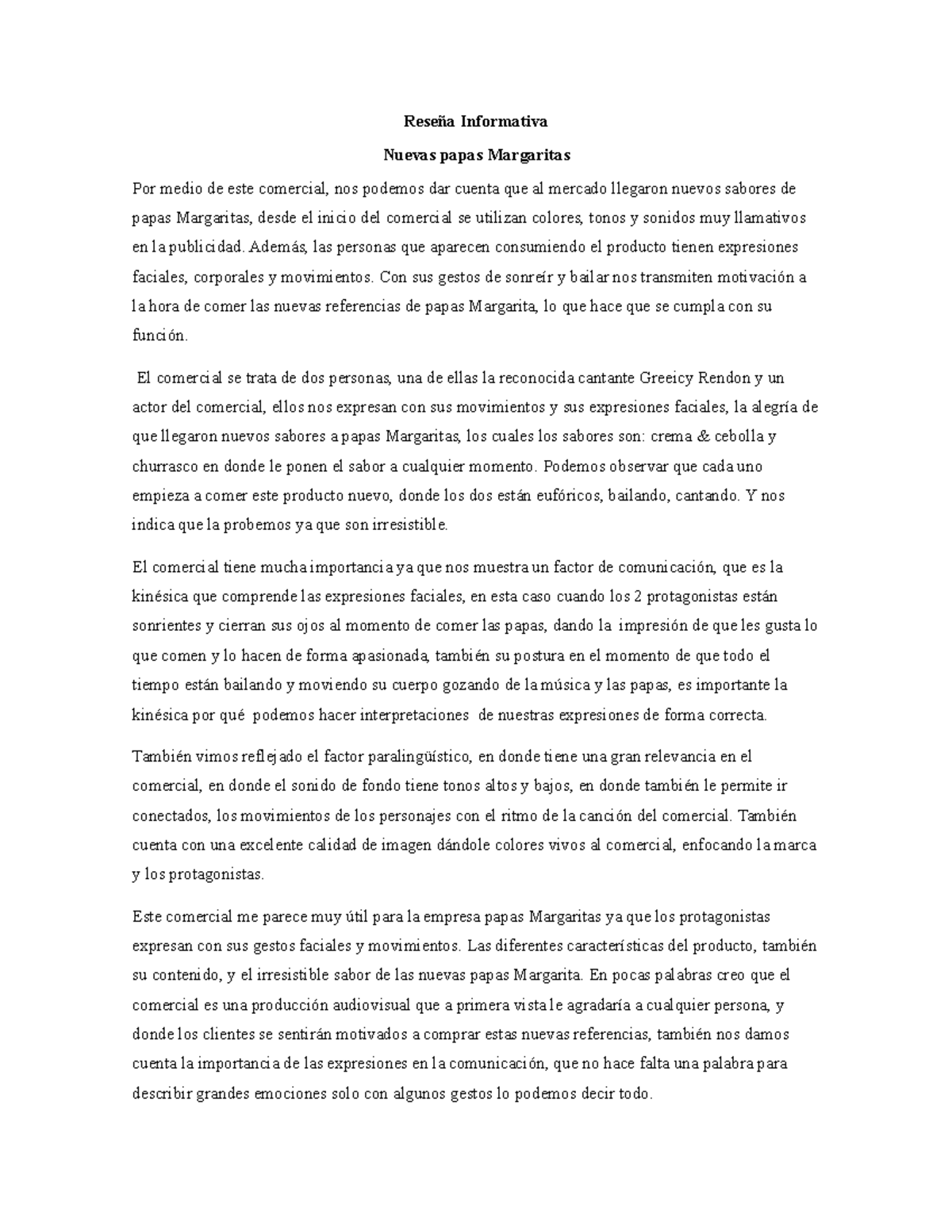 Reseña Informativa cmpetencias - Reseña Informativa Nuevas papas ...