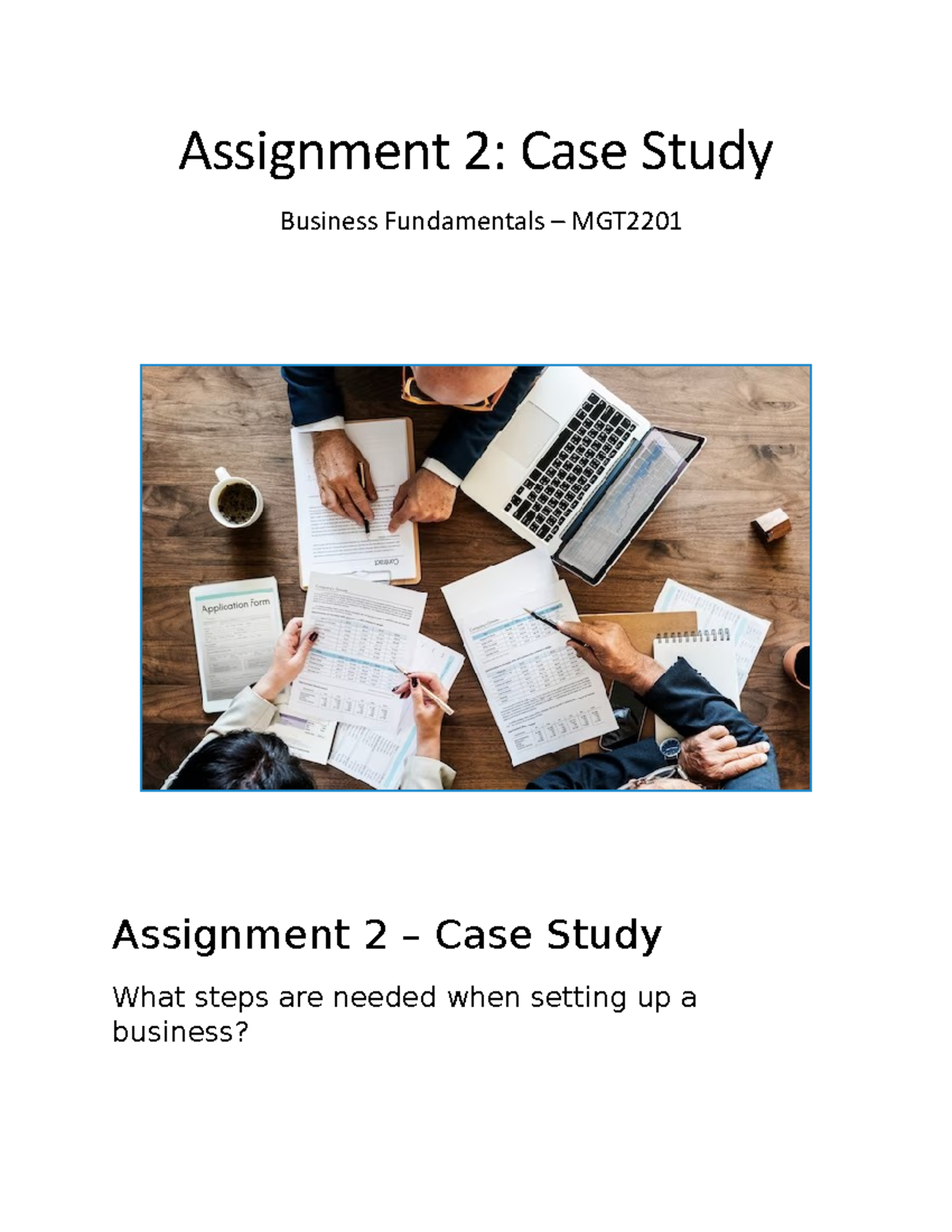 assignment 2 case study