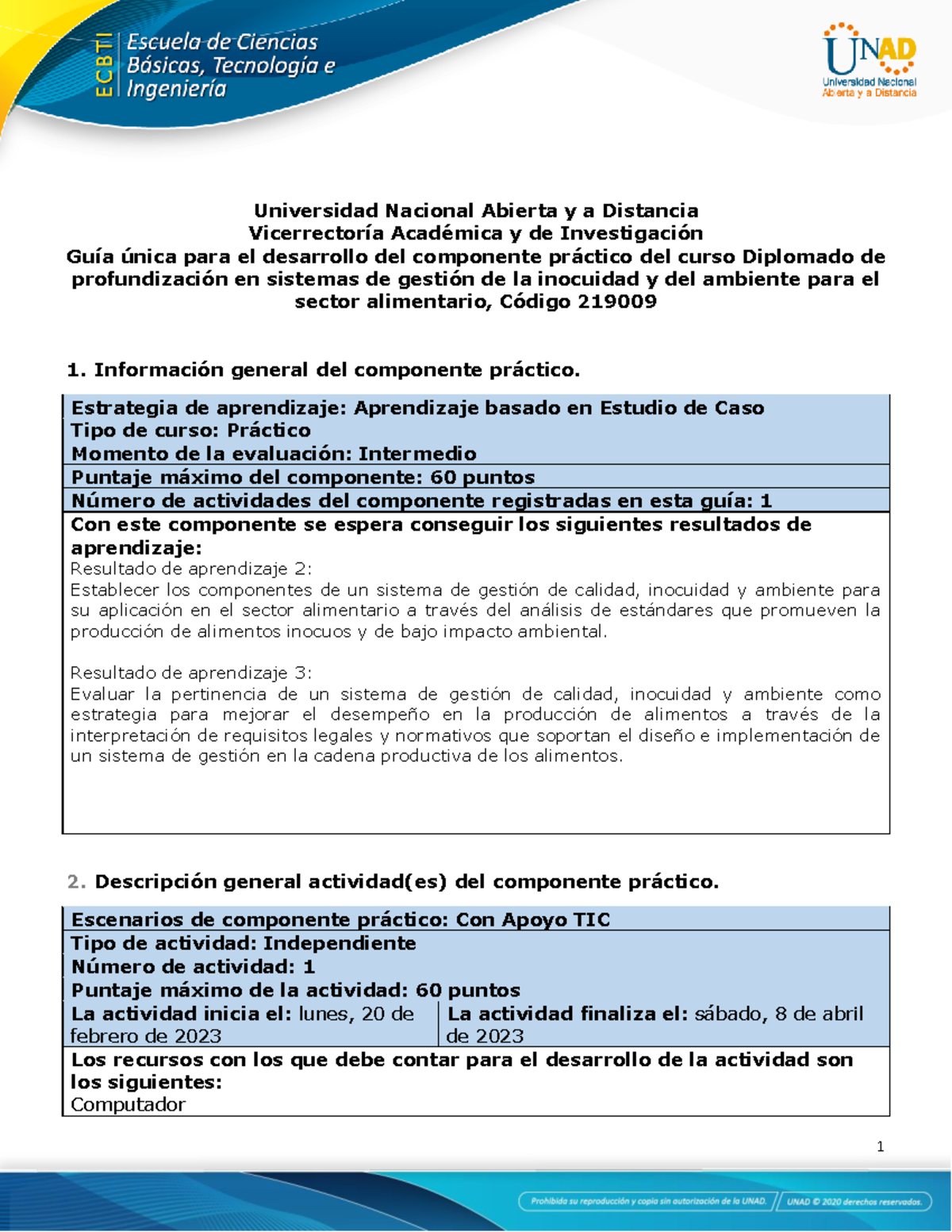 Guia Para El Desarrollo Del Componente Practico Y Rúbrica De Evaluación ...