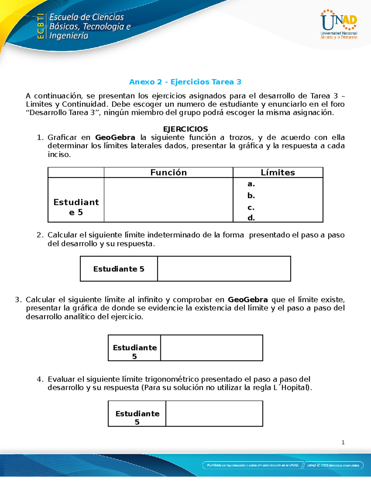 Anexo 2 - Ejercicios Tarea 3 - Anexo 2 - Ejercicios Tarea 3 A ...