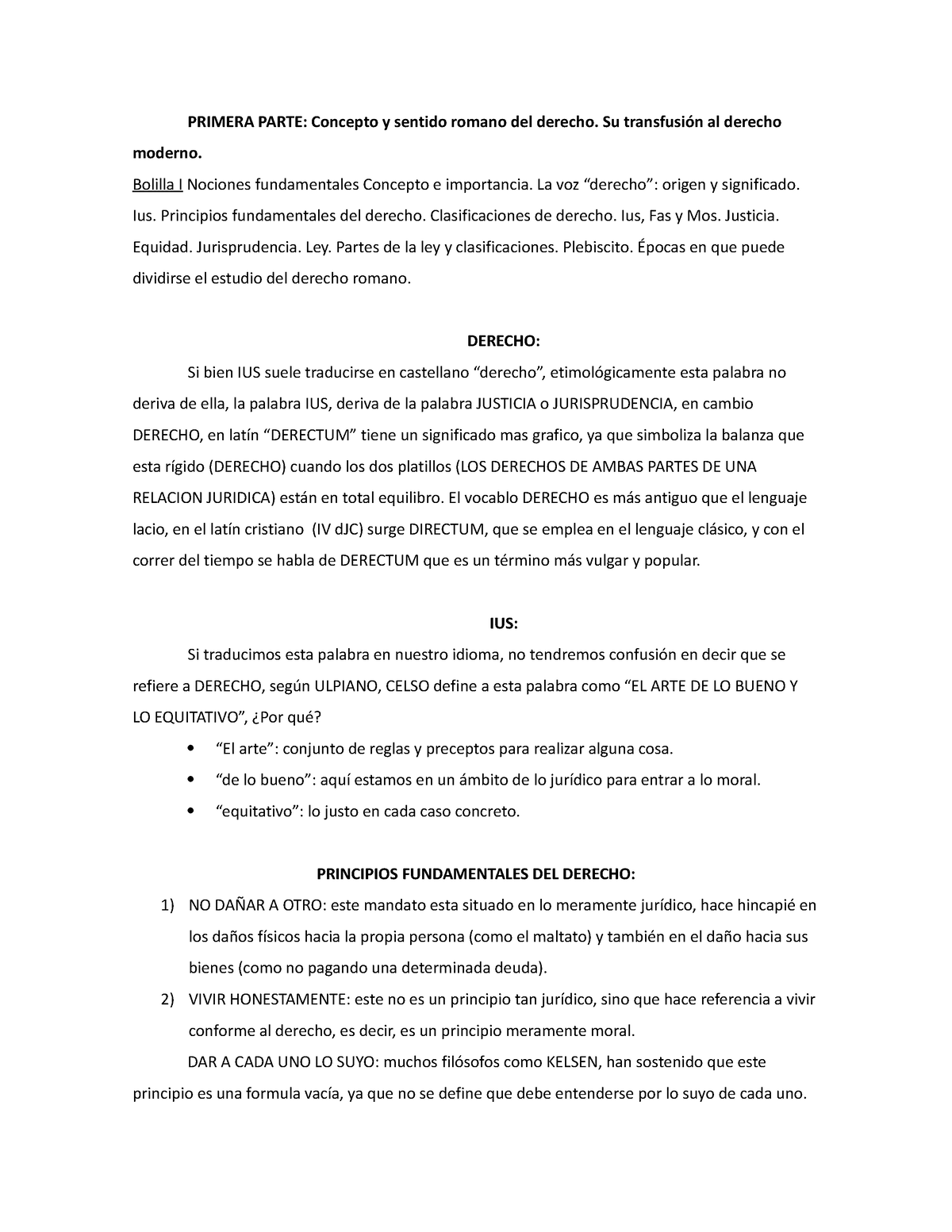 Derecho Romano - Resumen Aportado Por El Centro De Estudiantes Sobre ...