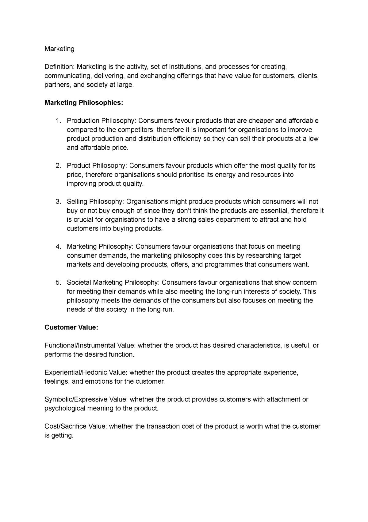 marketing-notes-for-monash-mkf1120-marketing-definition-marketing