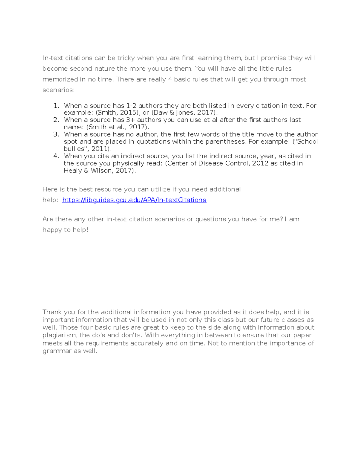 Help with in-text citations 1 - In-text citations can be tricky when ...