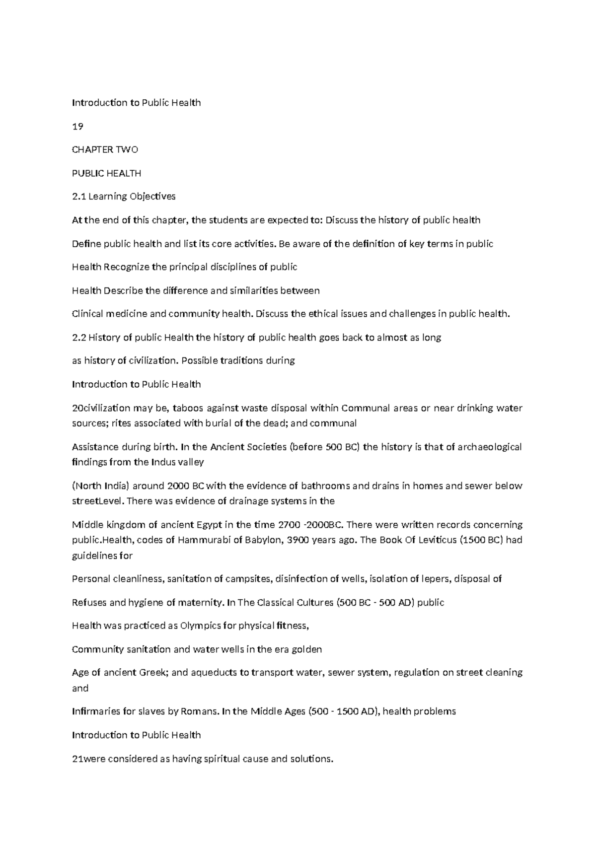 Introduction to Public Health - Introduction to Public Health 19 ...