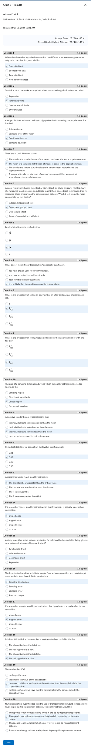 BST 322 Week1Assignment - BST322 Week 1 Assignment 1. (1 pt) For each ...