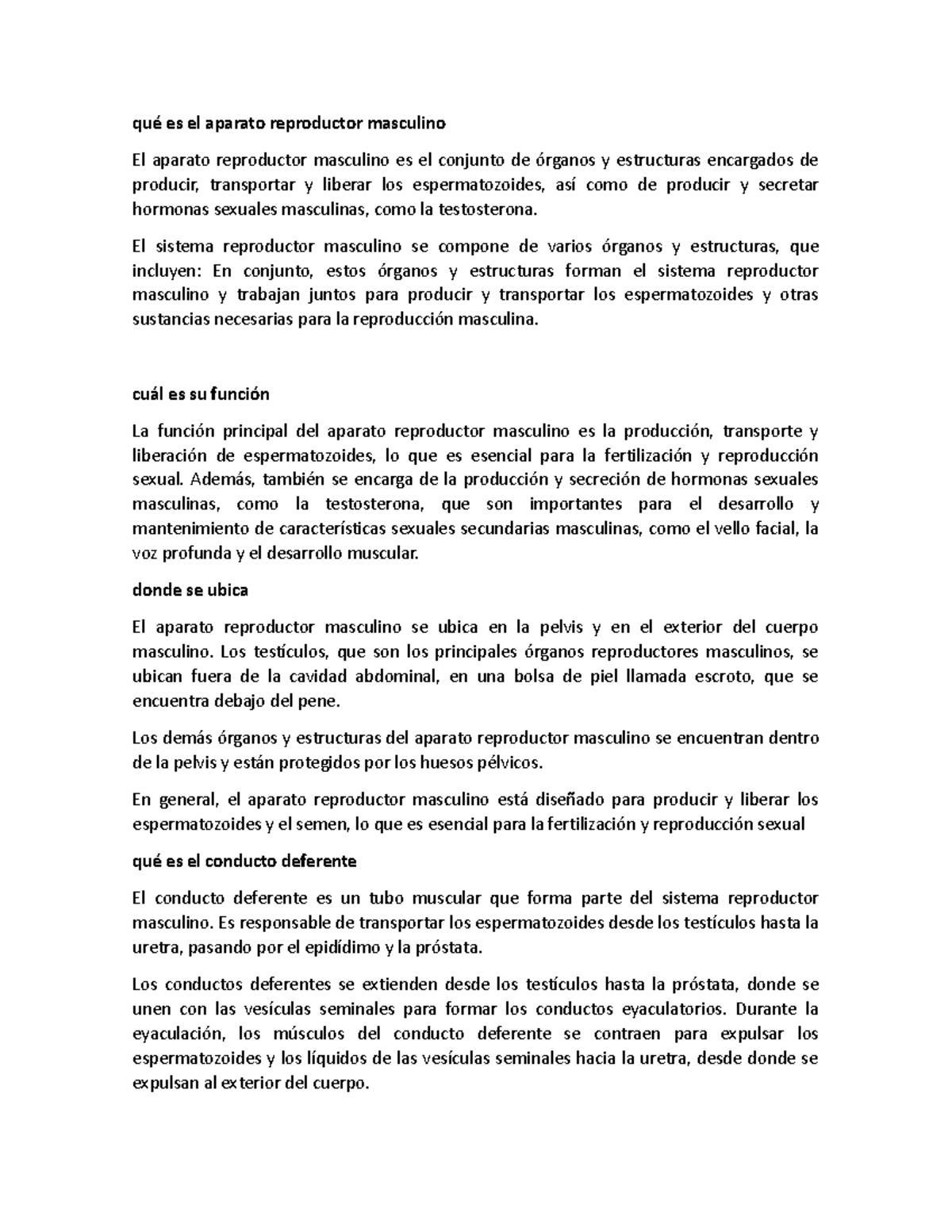 Qué es el aparato reproductor masculino - El sistema reproductor ...