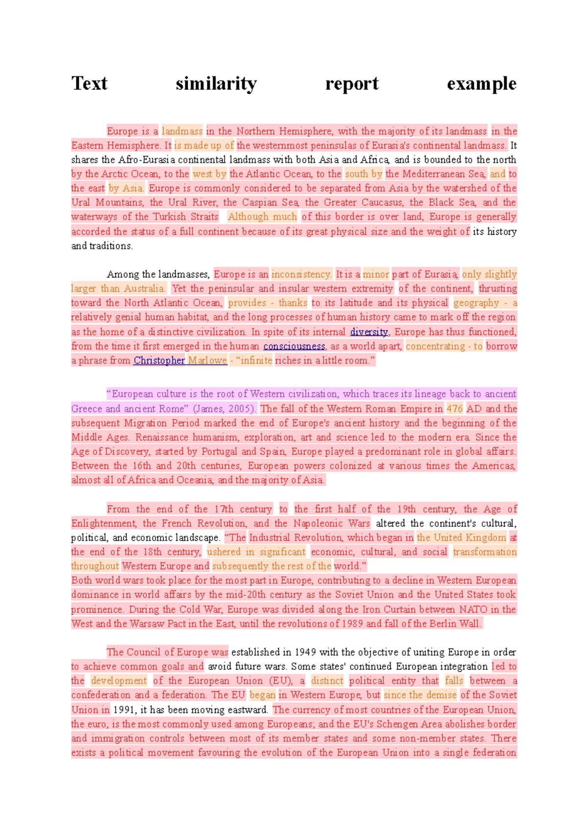 Example-report-1 - ME ENCANTA EL INGLES - Text similarity report ...