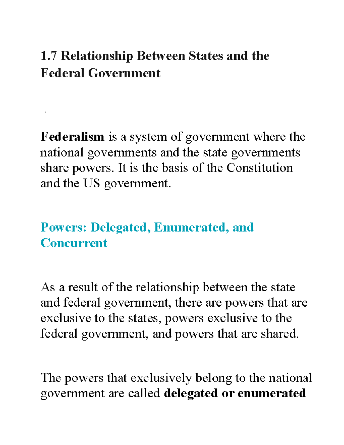 Directions and intensities of the relationships between governmental