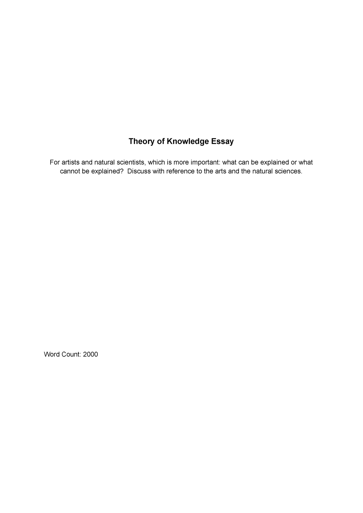 tok essay 2023 title 2