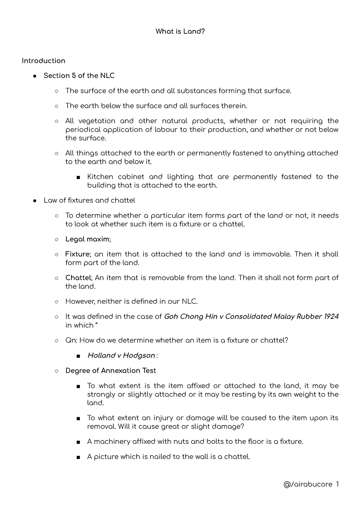 What Is Land Brief Notes What Is Land Introduction Section 5 Of 