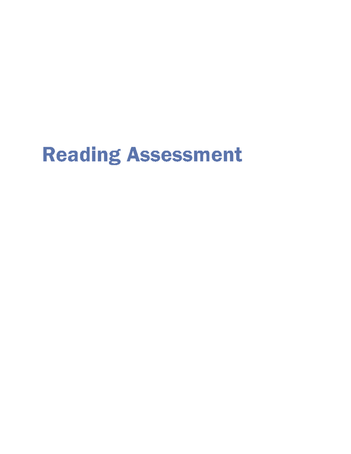 2 - Reading Assessment 050749 - 1 Read the paragraph in order to answer ...