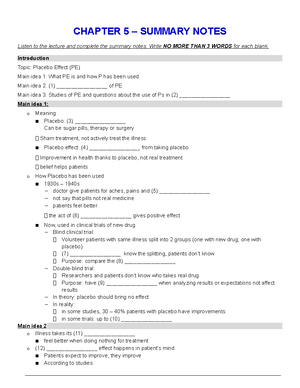 Chapter 04 - Summary Notes - CHAPTER 4 – SUMMARY NOTES Listen To The ...