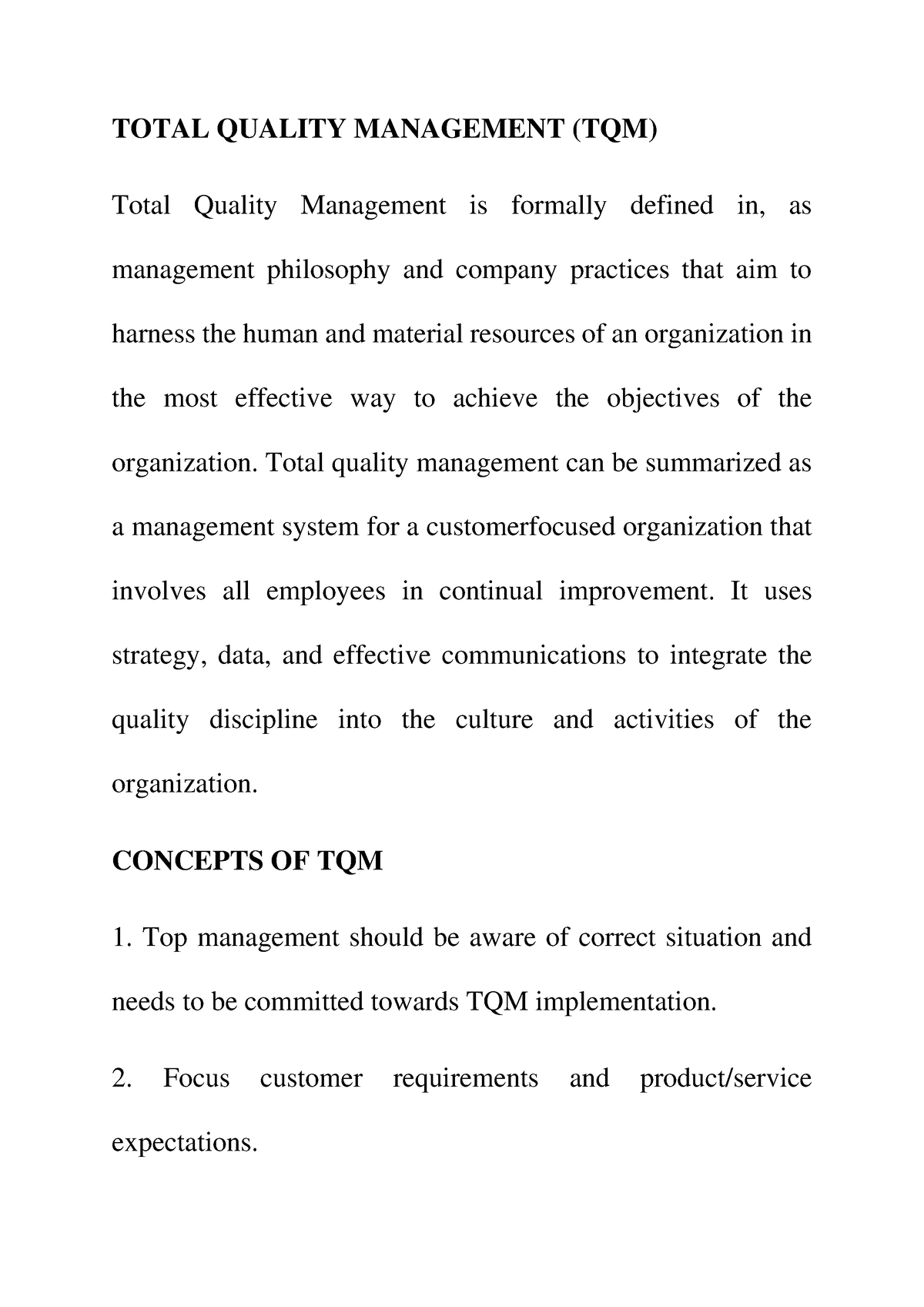 master thesis quality management