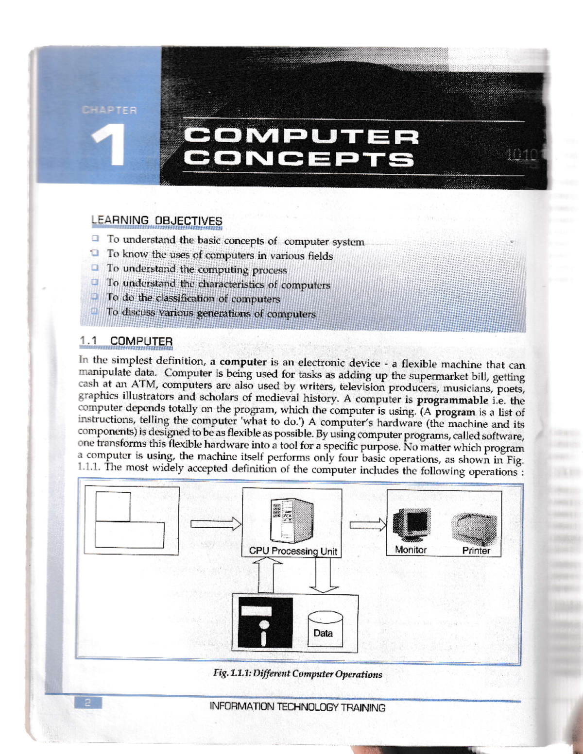Computer Concepts - Information Technology Training Programme ...