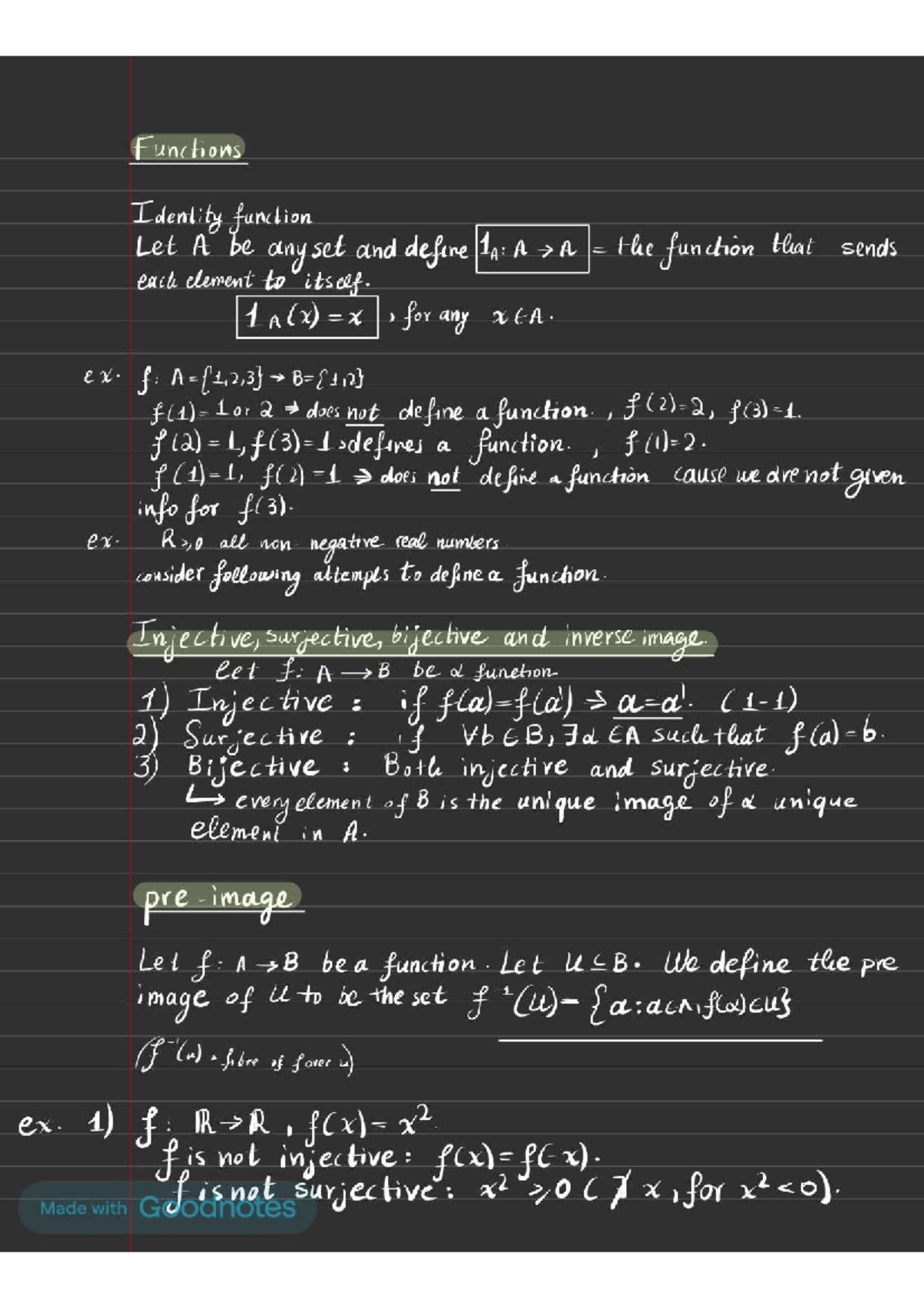 Algebra 1- Injective,surjective,bijective Functions - Math 235 - Studocu