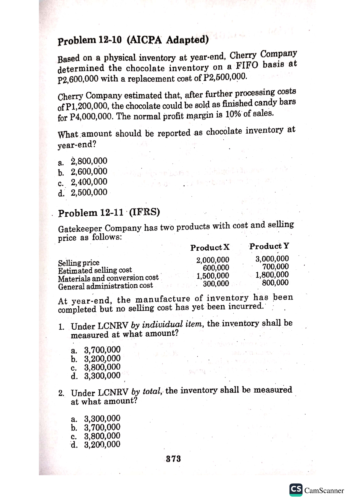 Problem 12 - Intermediate Accounting (Volume One) 2021 Edition By ...