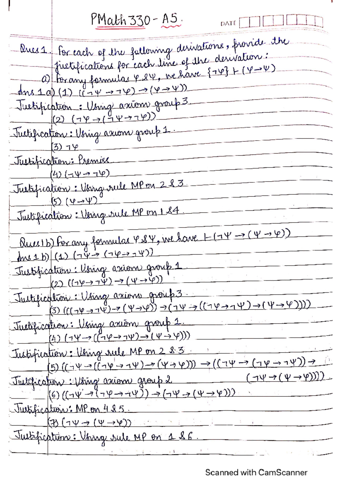 PMath 330 A5 - Winter 2022 term - Pmath 340 - Studocu