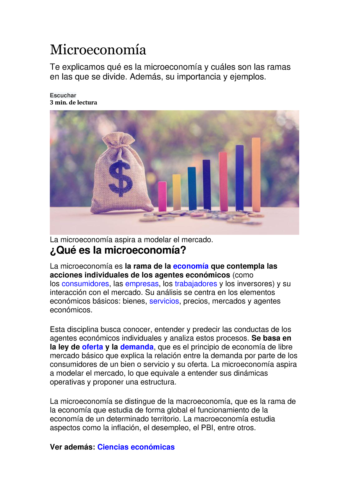 Microeconomía - Apuntes De . Los Indicadores Macroeconómicos Permiten ...