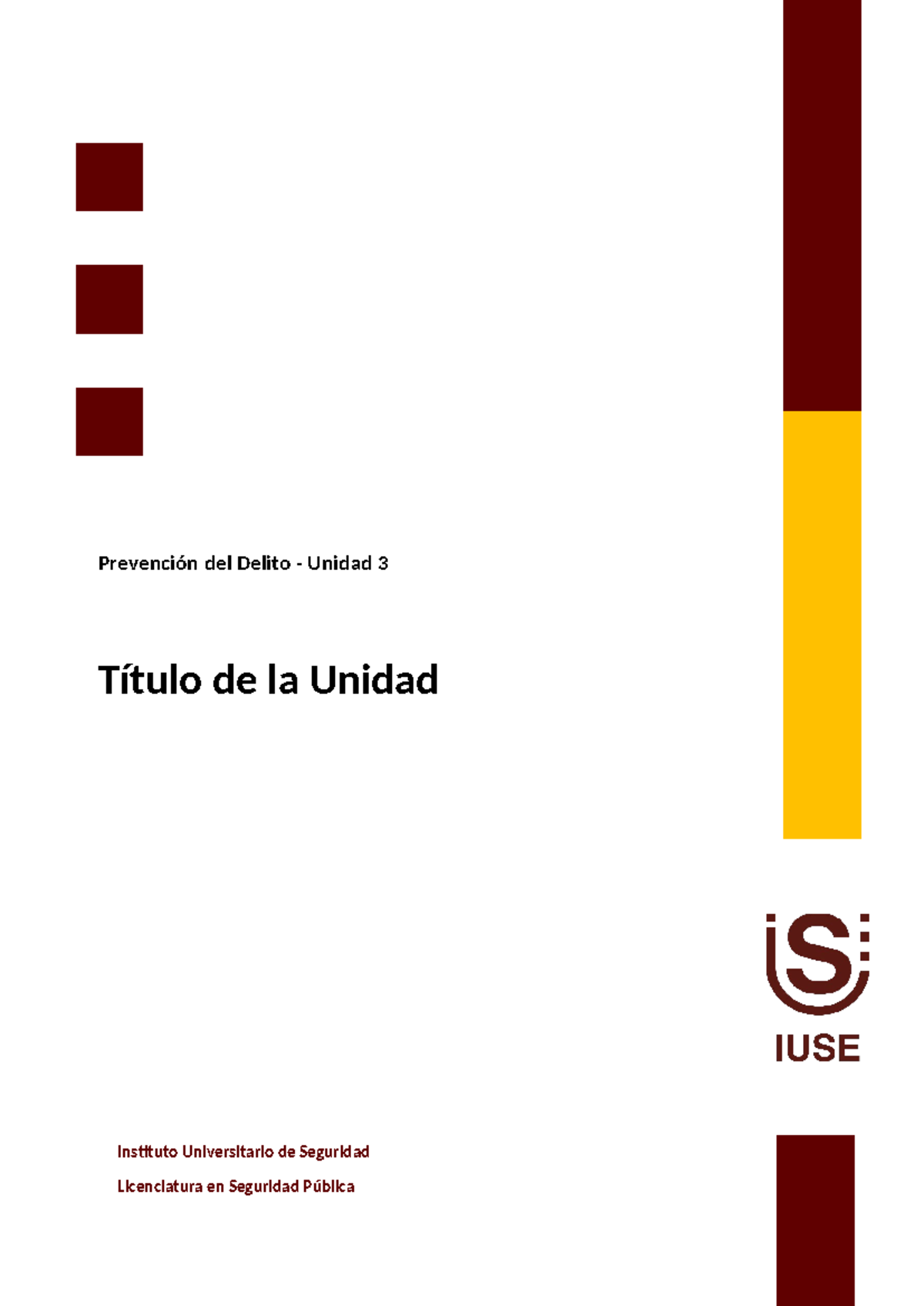 Plantilla Word IUSE - Planilla - Título de la Unidad Instituto ...