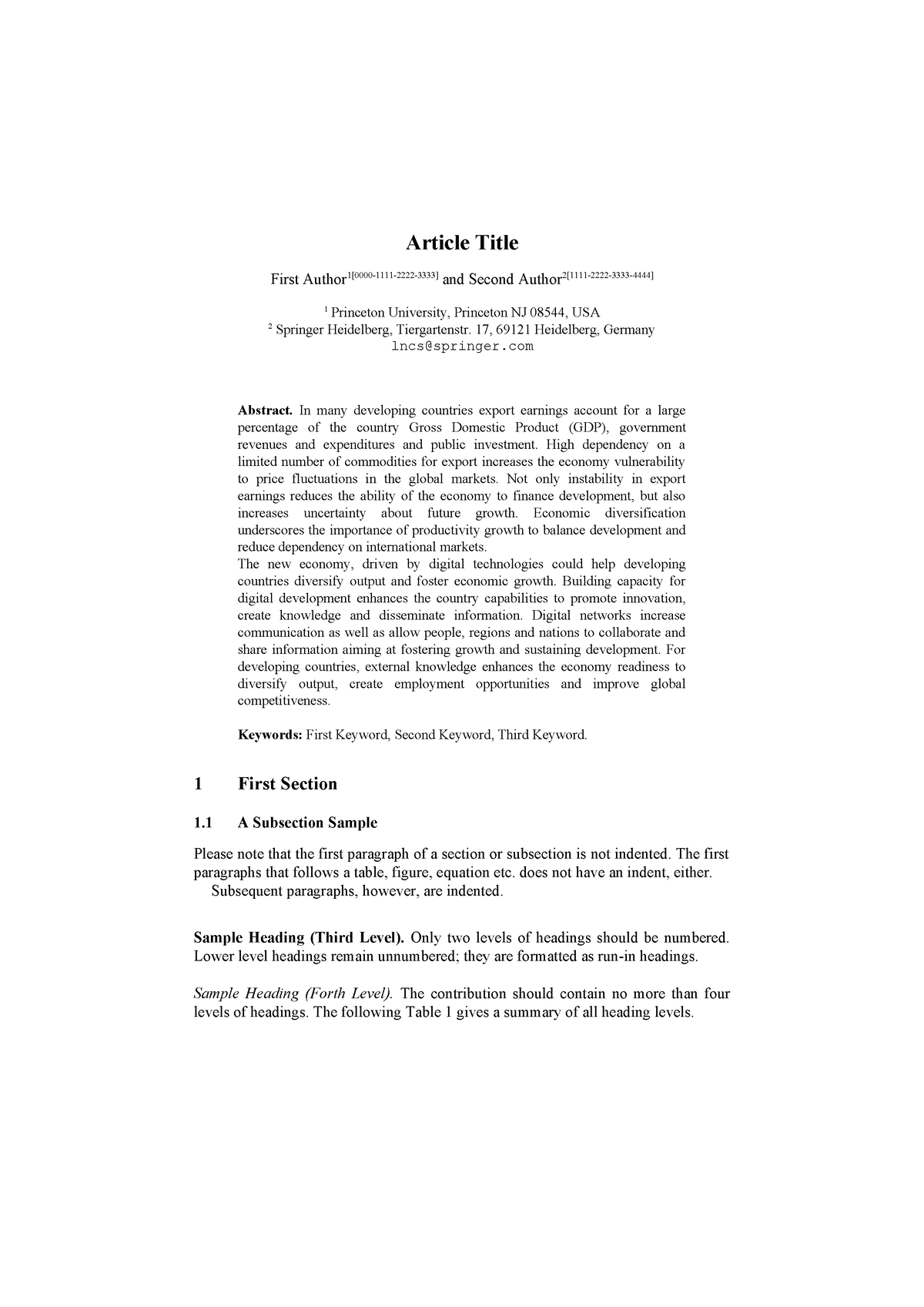 Springer-template-a4 - Article Title First Author 1 [0000-1111-2222 ...