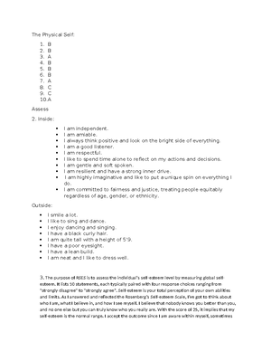 Tantoy Material Self Active Notes - Subject: GE-UTS – Understanding The ...