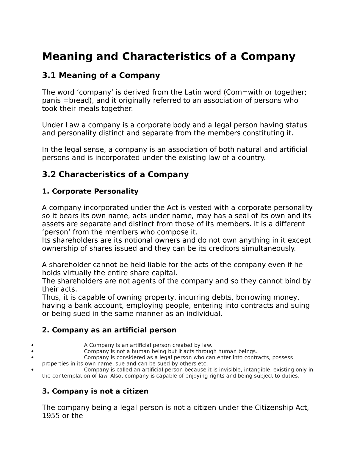 meaning-and-characteristics-of-a-company-under-law-a-company-is-a