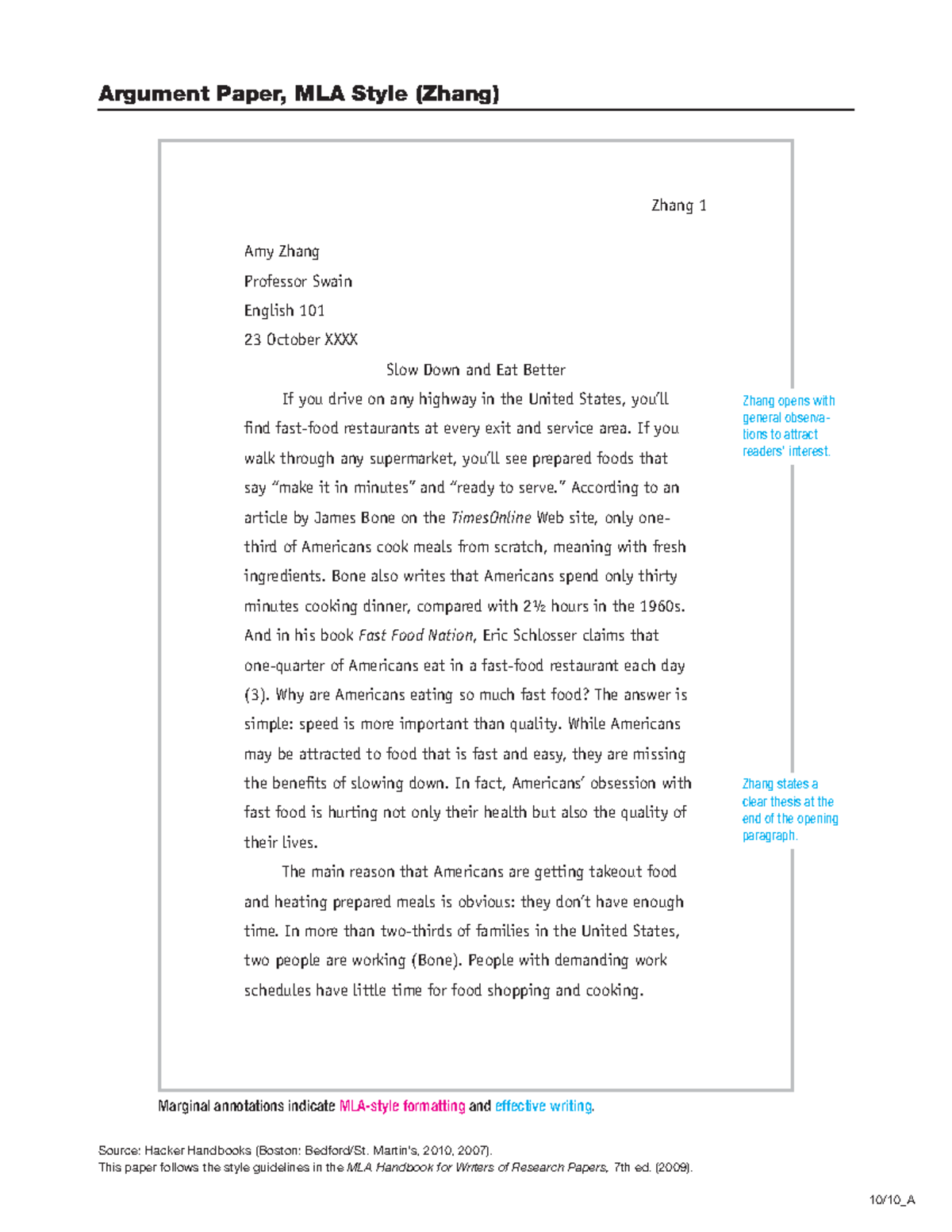 Argument paper 6 Hacker-Zhang-MLA-01 - Argument Paper, MLA Style (Zhang ...