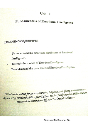 5 6181730065307405442 - Emotional Intelligence Unit 1 : Fundamentals of ...