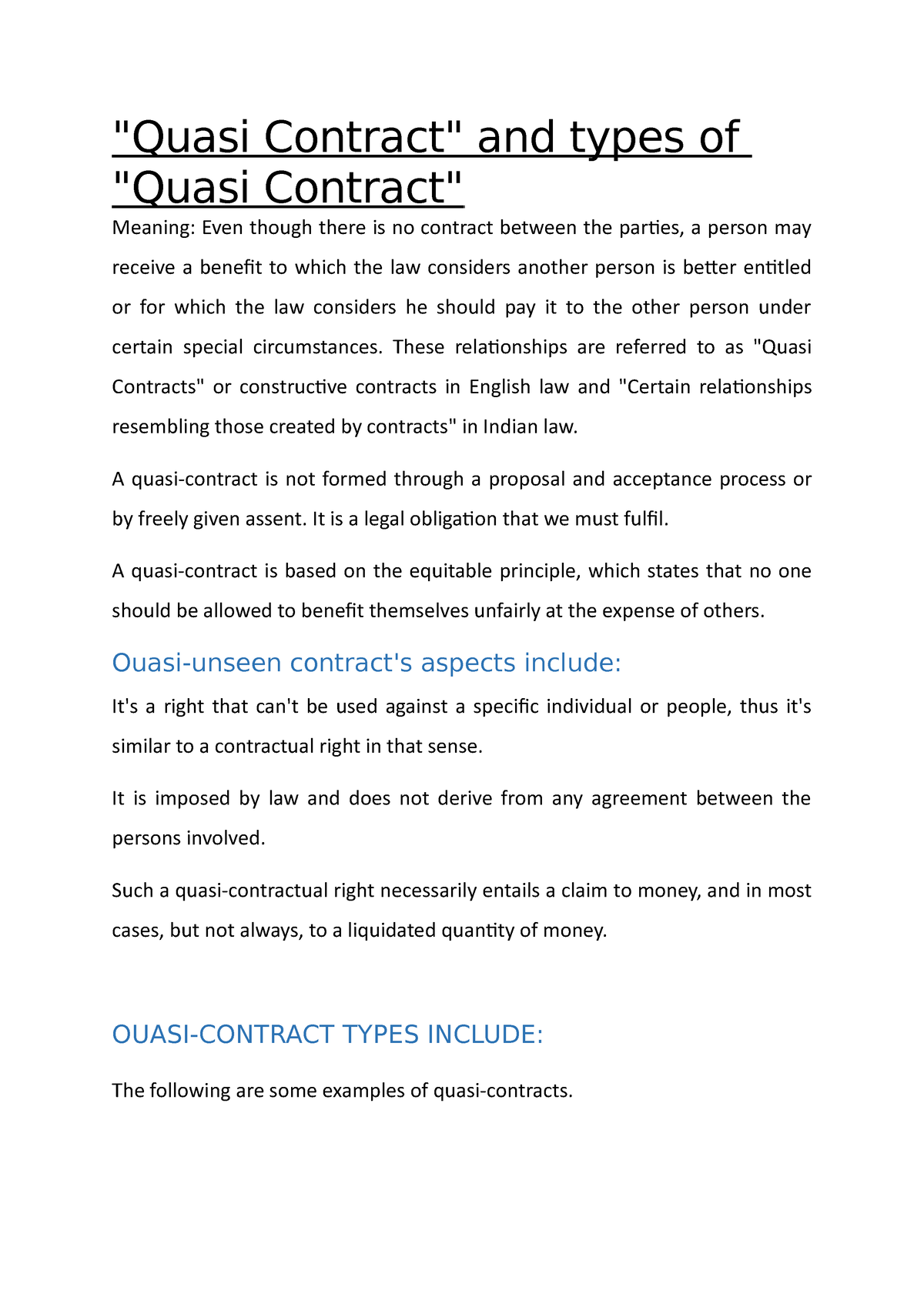 brief-note-on-quasi-contract-quasi-contract-and-types-of-quasi