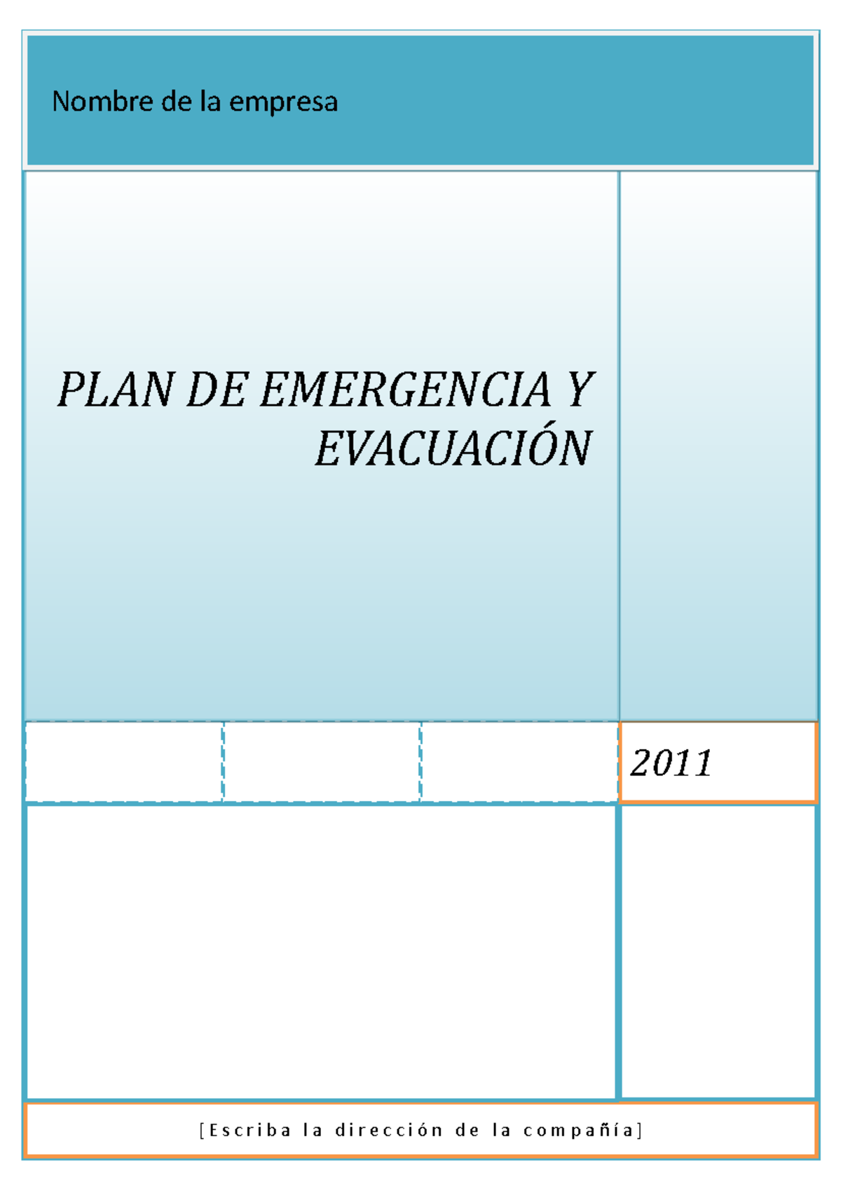 Modelo de plan de emergencia y evacuacion - Nombre de la empresa PLAN DE  EMERGENCIA Y EVACUACIÓN –– - Studocu