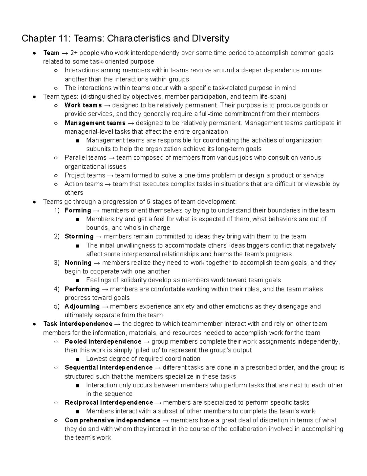 chapter-11-organizational-behavior-chapter-11-teams-characteristics