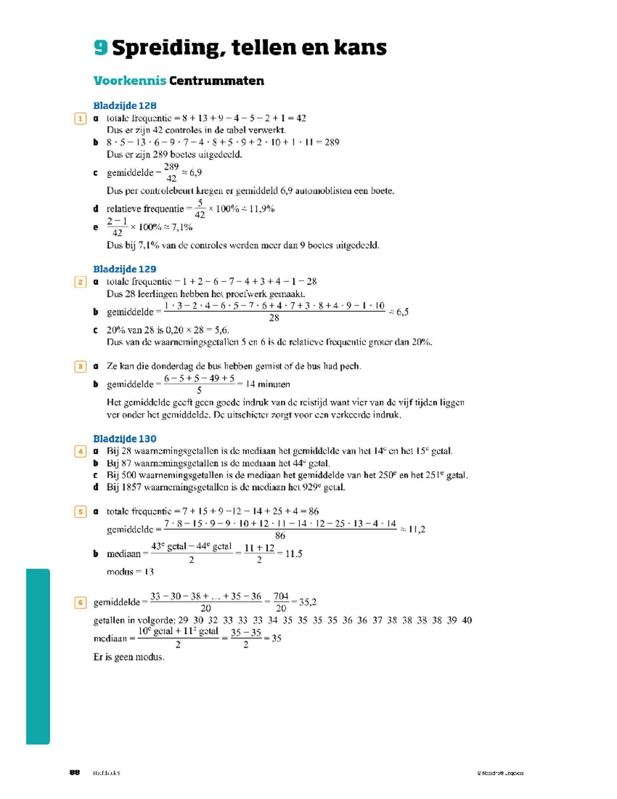 Wiskunde hoofdstuk 9 - 9 Spreiding, tellen en kans Voorkennis ...