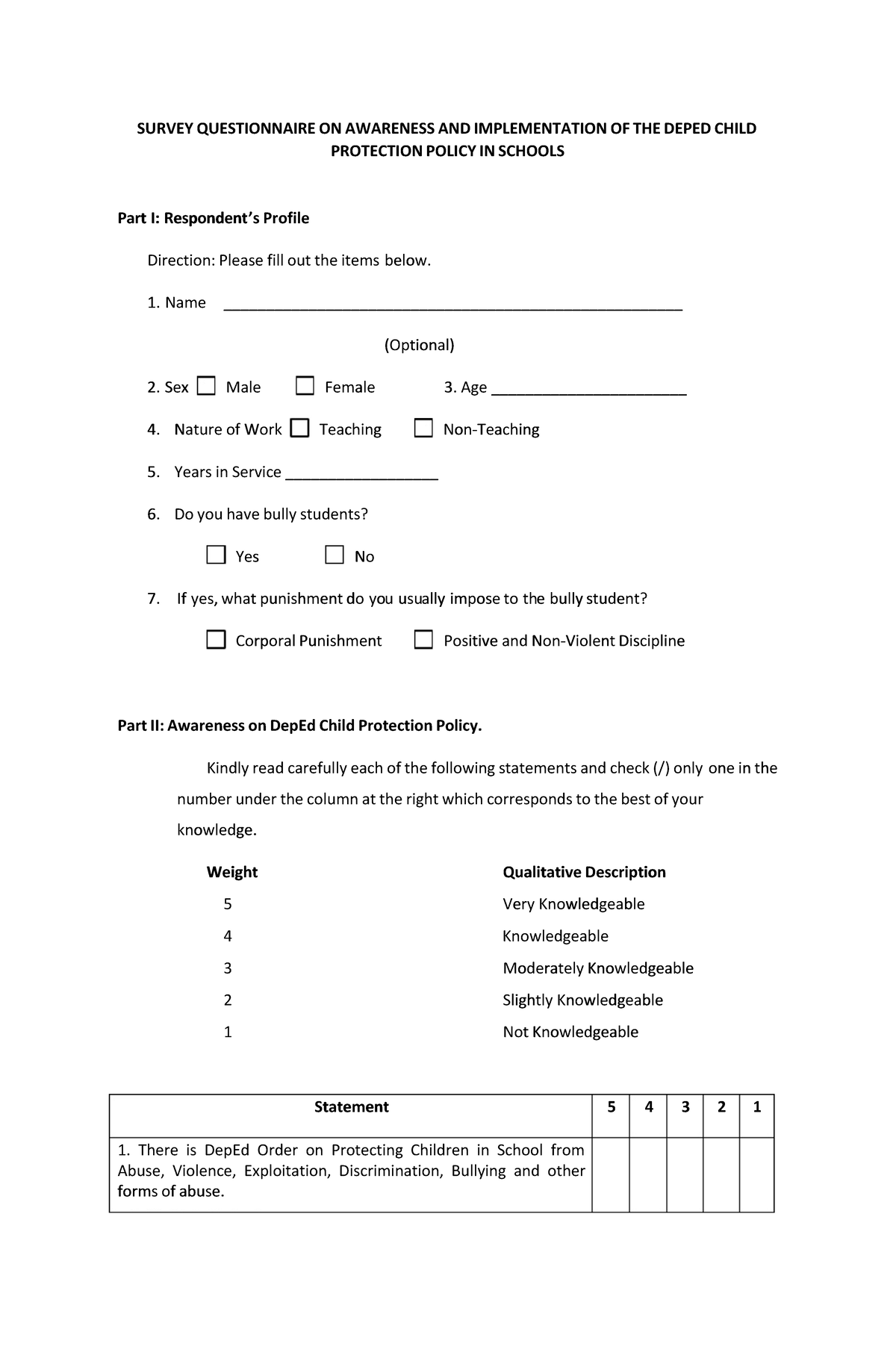 18bbb71b a8e4 4c7b 866a 08149 f8d1789 - SURVEY QUESTIONNAIRE ON ...