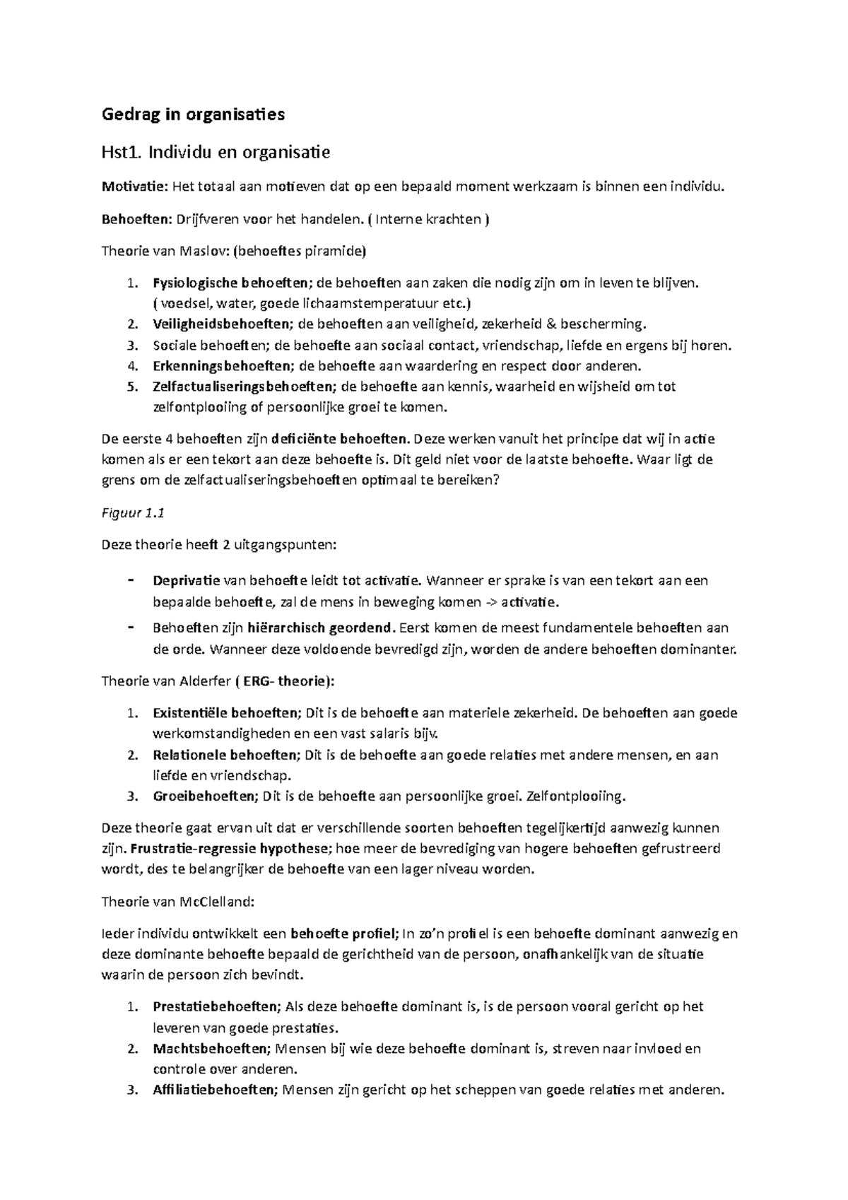 Samenvatting Gedrag In Organisaties - H1-8 - Gedrag In Organisaties ...