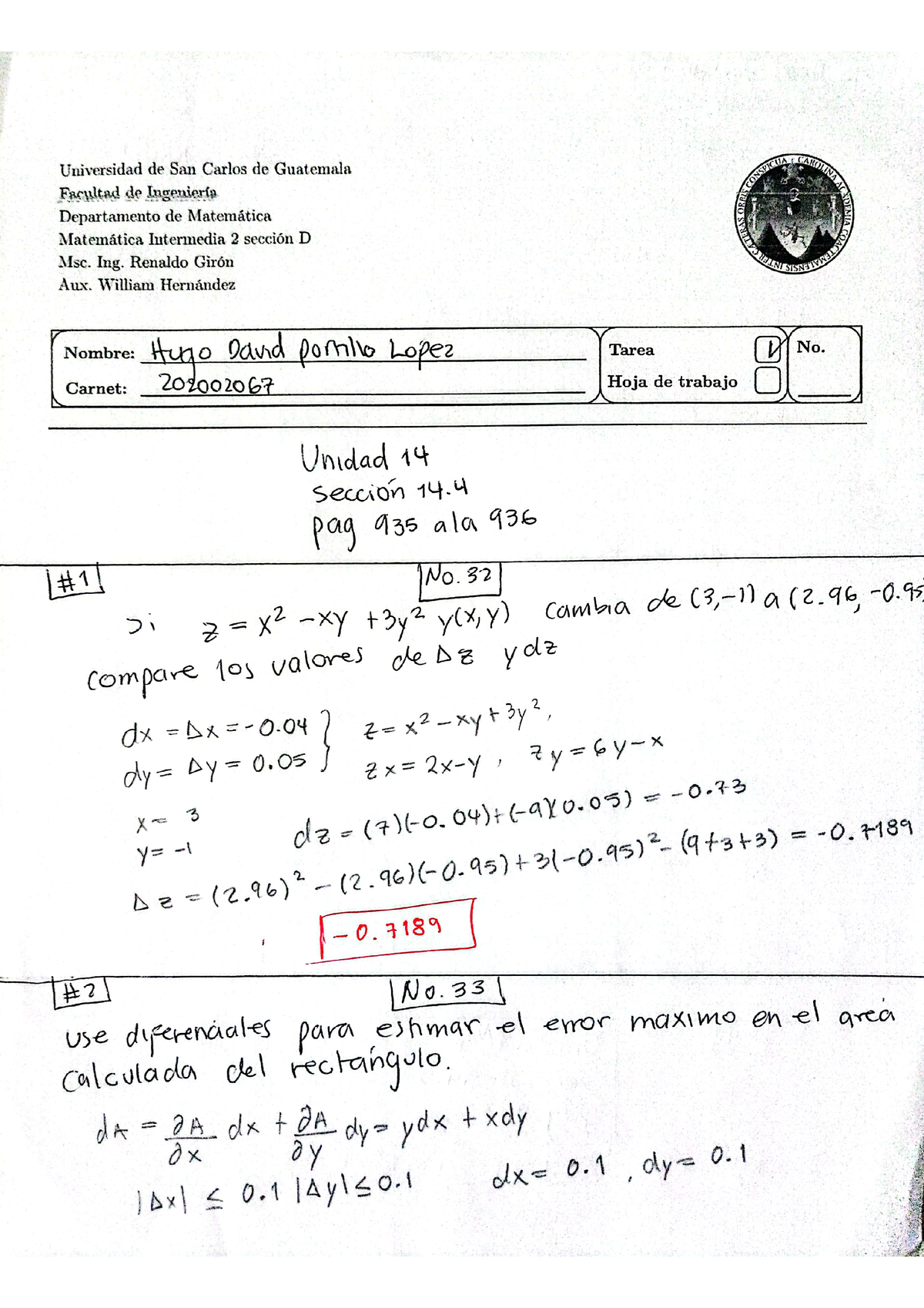 202002 067 MI2D T2 - Es Una Tarea Preparatoria Para El Segundo Examen ...