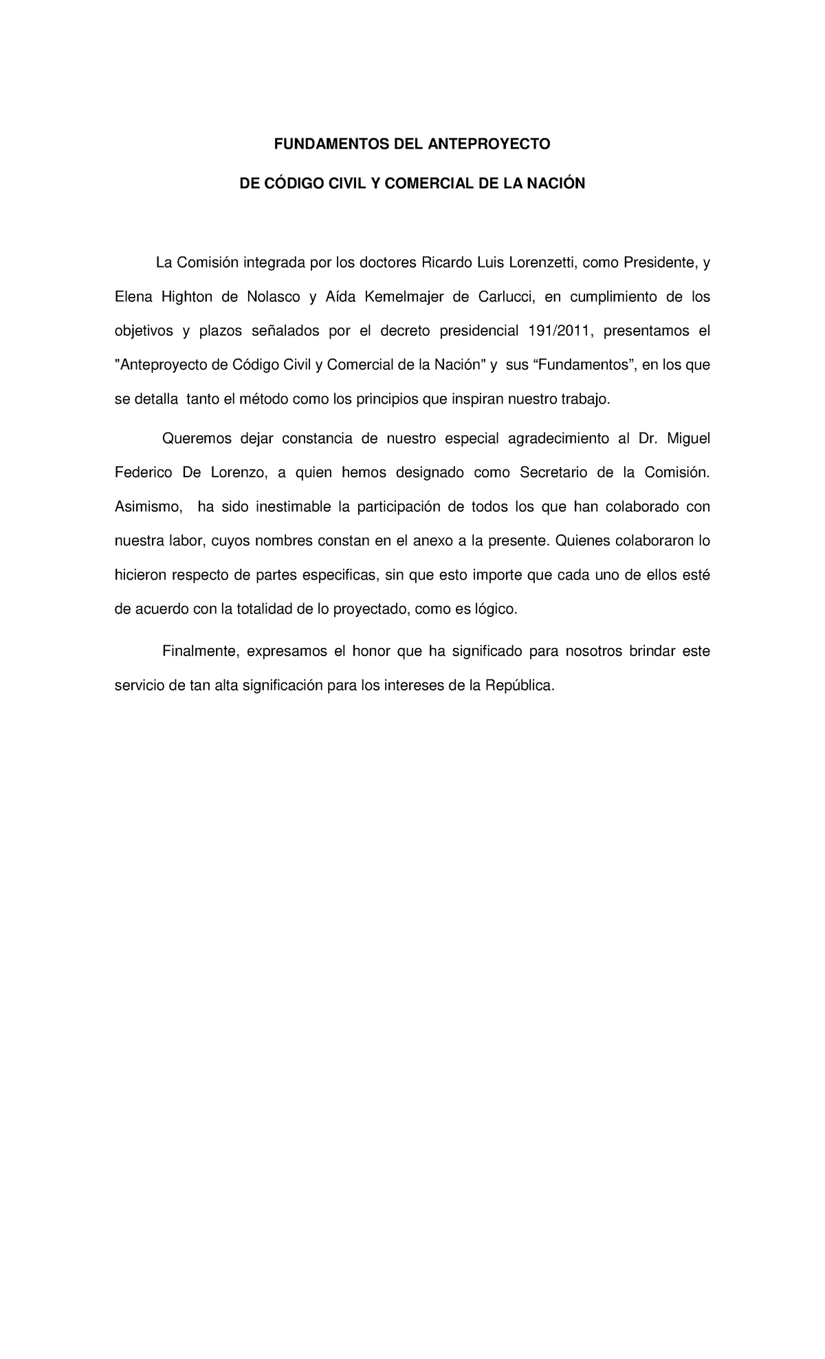 Fundamentos-del-Proyecto del CCCN - FUNDAMENTOS DEL ANTEPROYECTO DE ...