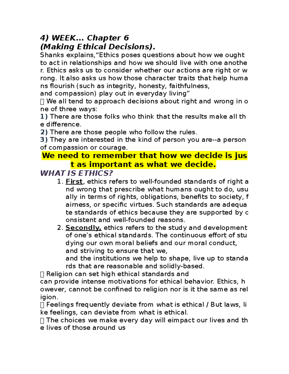 FDENG301 - WEEK4 (Chapter 6,7) Summary - 4) WEEK... Chapter 6 (Making ...