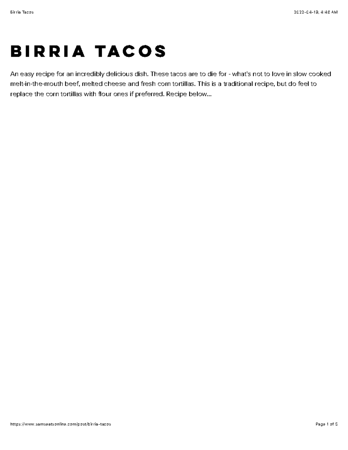 Birria Tacos Recipes Birria TacosBirria Tacos An easy recipe for an