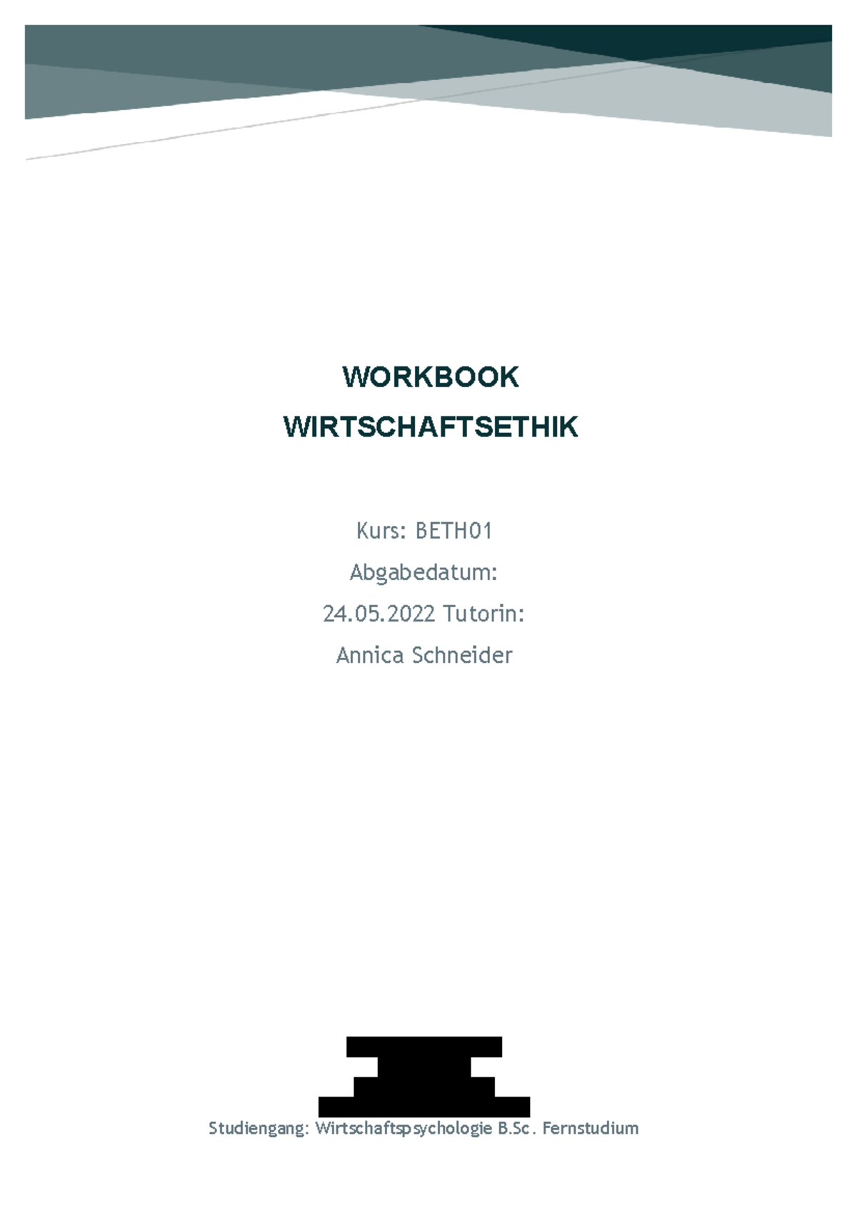 Studocu - Gab ne 1,7 wenn ich mich recht erinnere - WORKBOOK