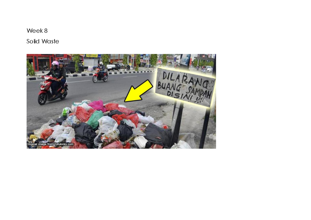 8-Solid Waste 3 - Week 8 Solid Waste Overview Topics - Understanding ...