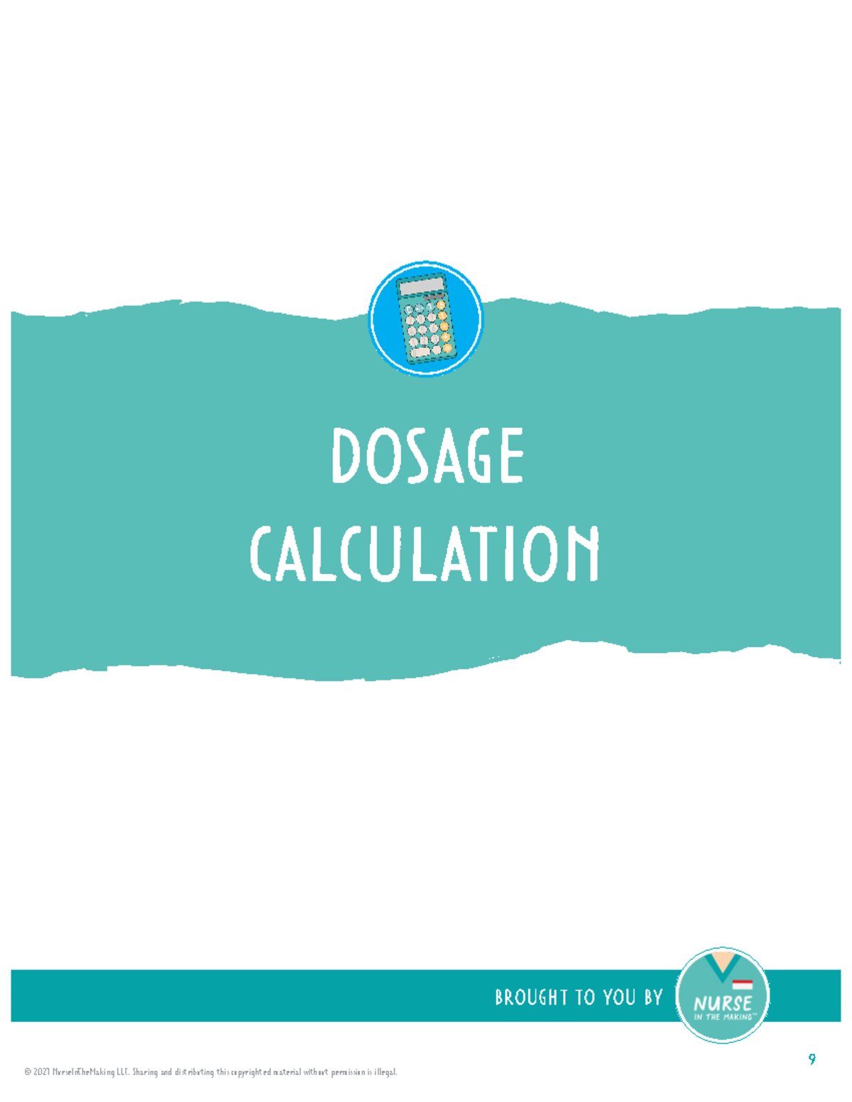 Dosage Calc - BROUGHT TO YOU BY 9 DOSAGE CALCULATION PO by mouth IM ...