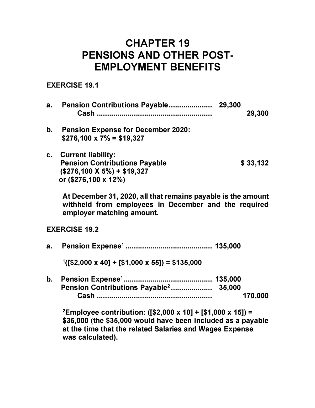 educational pension investments case study answers