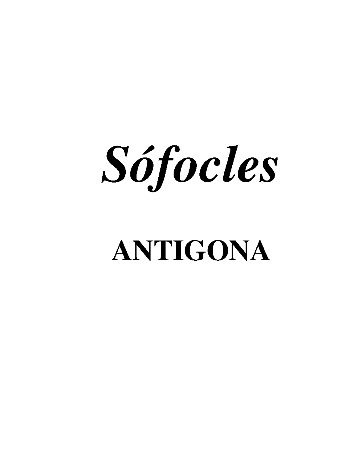 Antigona-Sofocles - Te Explica A Través De Un Cuento La Historia De ...