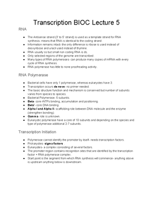 Essential Molecular Biology 2021 LSA - Page 1 of 3 BIOC0007: LSA 2021
